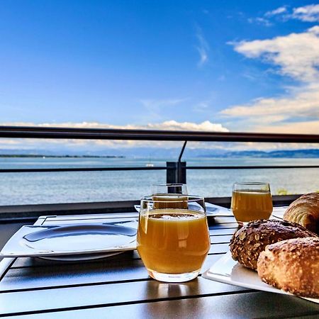 Apartment Lakeside direkt am Bodensee mit Privatstrand, atemberaubender Seesicht und Parkplatz FDH Exterior foto