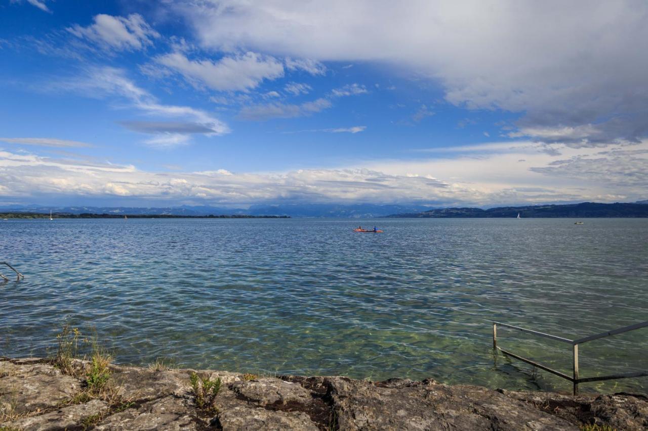 Apartment Lakeside direkt am Bodensee mit Privatstrand, atemberaubender Seesicht und Parkplatz FDH Exterior foto